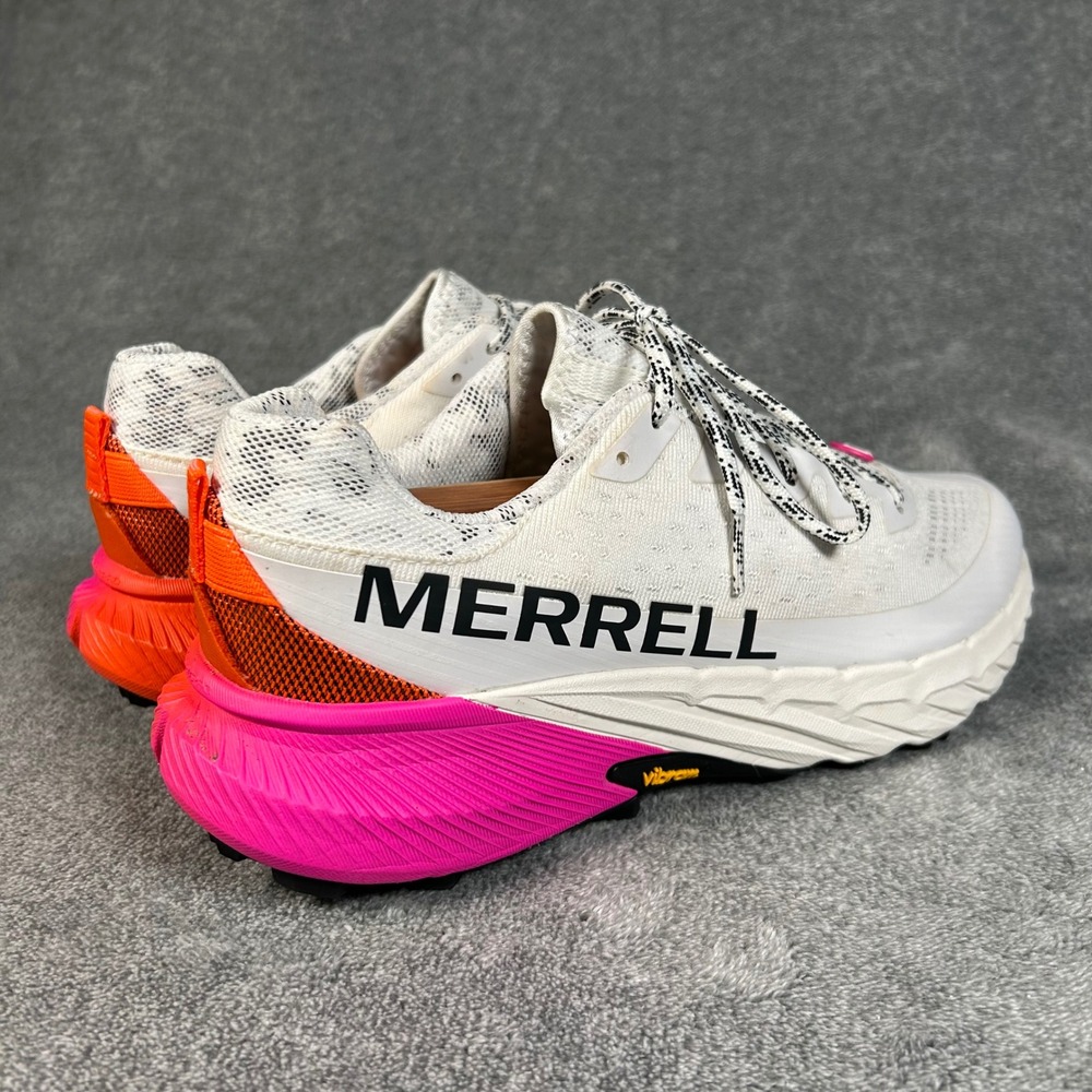 Merrell Agility Peak 5 Mens 8 White Orange Pink Trail Running Shoes J068233 - Picture 5 of 15